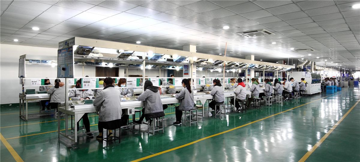 Lighting production line inside a selected partner factory