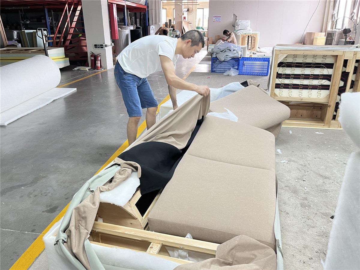 Sofa upholstery assembly
